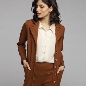 Classic Women's Cognac everyday light Coat